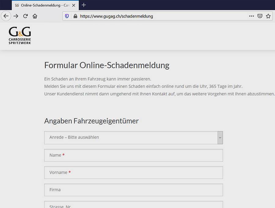 5 - Online-Schadenmeldung abschliessen